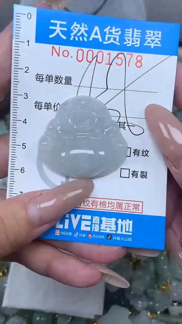 翡翠未镶嵌颈饰净货挂件-1578