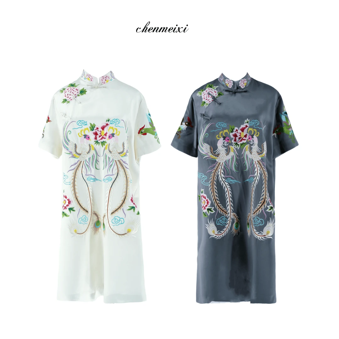 陈美羲【旗开得胜】高定重工刺绣连衣裙LYQ0395