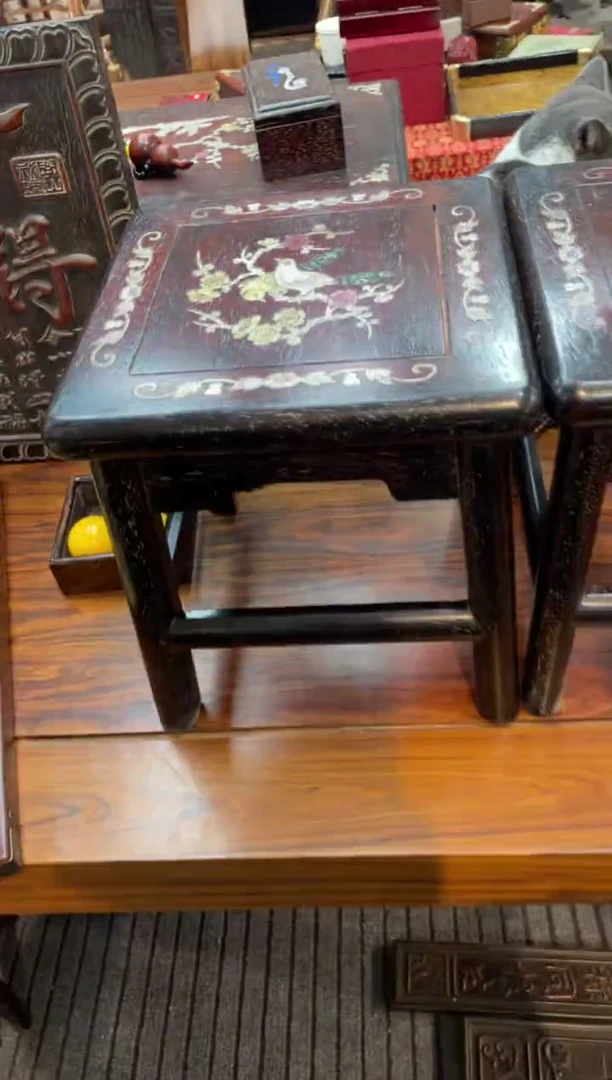 【闪购商品】木紫檀彩贝富贵凳啊啊啊啊啊