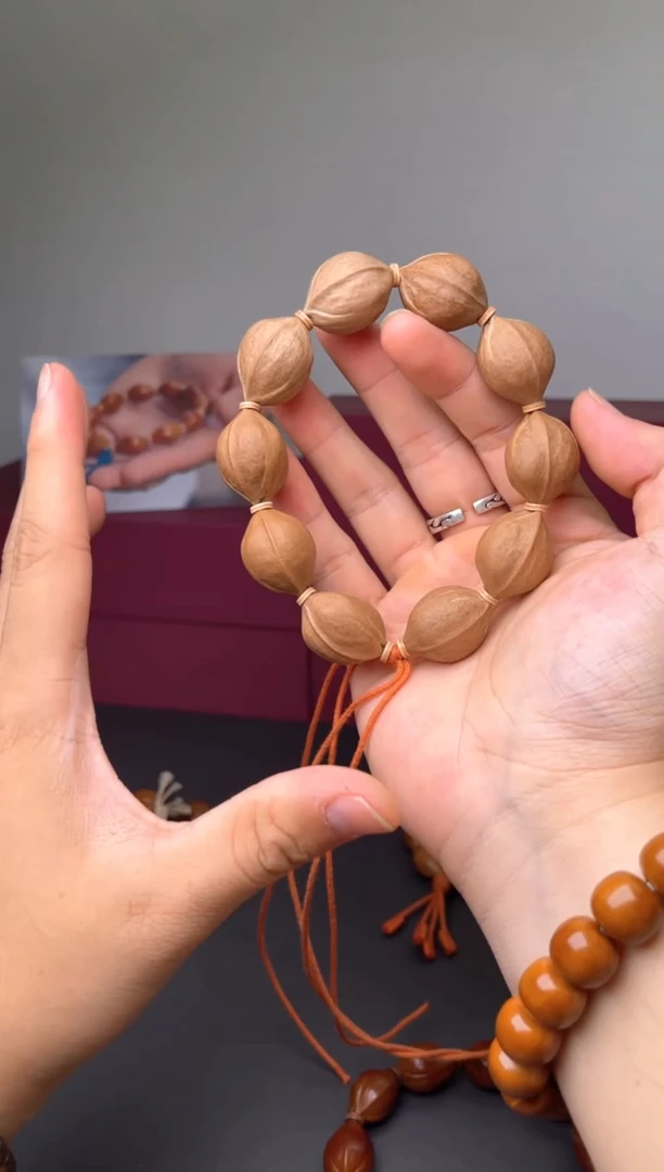 手串橄榄核梅林铁核原生态短圆19*26