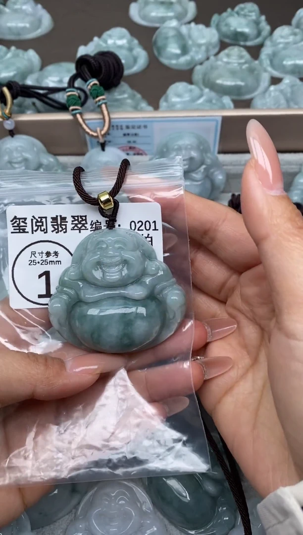 颈饰未镶嵌翡翠?**?大肚佛公0201