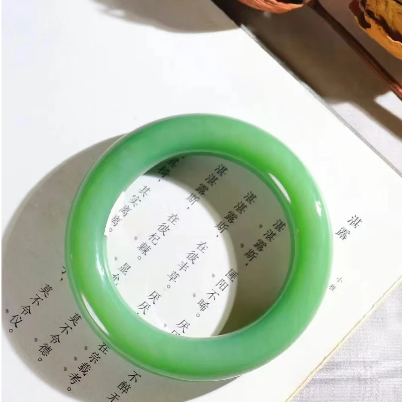 【玉见喜】收藏级和田玉碧玉手镯20250111