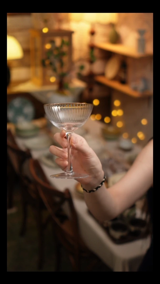 瓷片雾里工作室 高脚杯1个