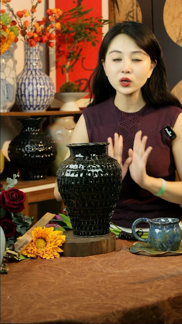 瓶黑曜石系列花器