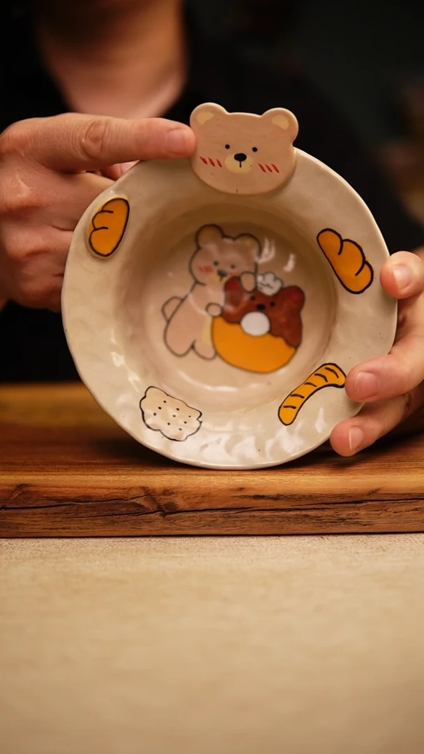 @@陶园瓷舍@@纯手工手绘@高温釉下彩