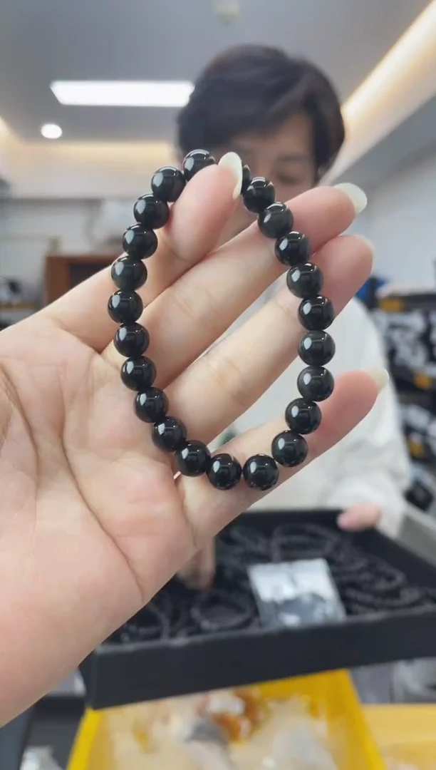 【闪购商品】黑曜岩手链未镶嵌多样性一件发货