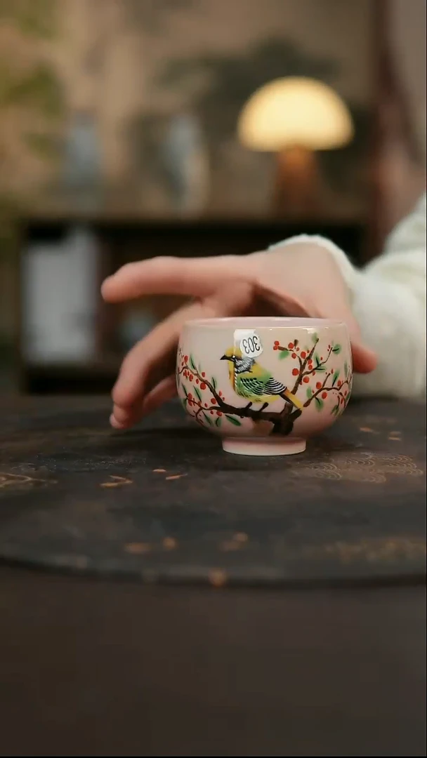 景德镇陶瓷杯碗柴烧多人