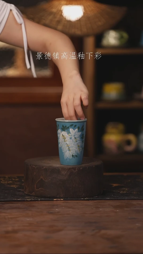 陶瓷景德镇高温釉下手绘陶瓷389