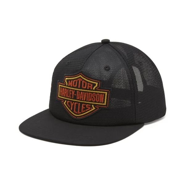 Harley Davidson/哈雷戴维森网眼透气棒球帽/鸭舌帽/97722-25VM