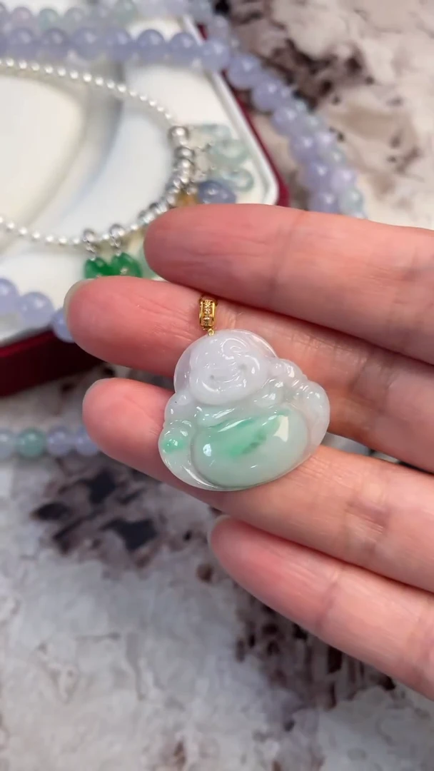翡翠未镶嵌颈饰天然缅甸翡翠吊坠