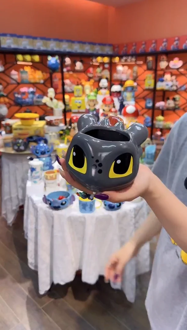 瓷片@@驯龙高手无牙仔陶瓷水杯