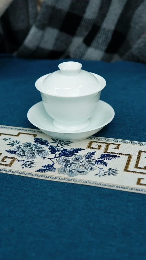 【闪购商品】高足大号盖碗加大号底托（微瑕，介意勿拍）