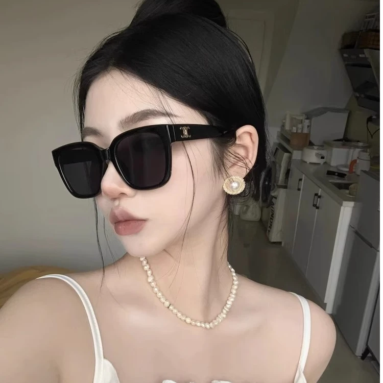 大方框近视墨镜女高级感GM防晒海边防紫外线太阳眼镜2025新款205