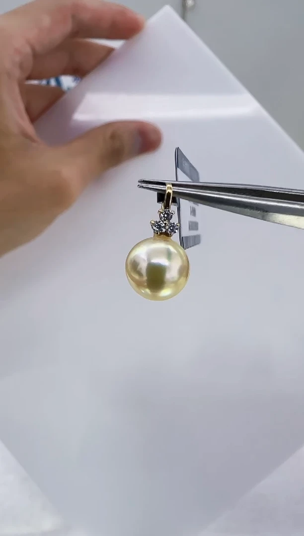 18K金镶嵌海水珍珠DA珍珠 吊坠 a636