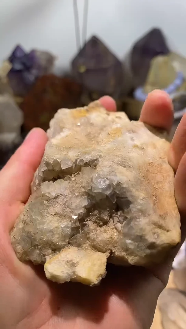 水晶珠宝半成品未镶嵌33号254g瑶岗仙