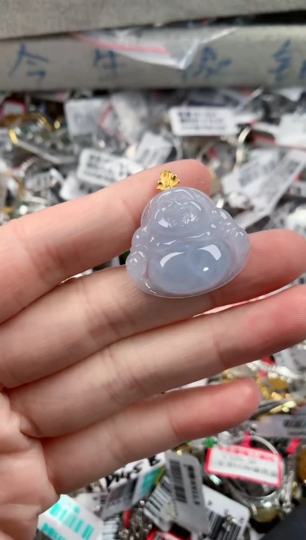 18K金镶嵌戒指翡翠999----1