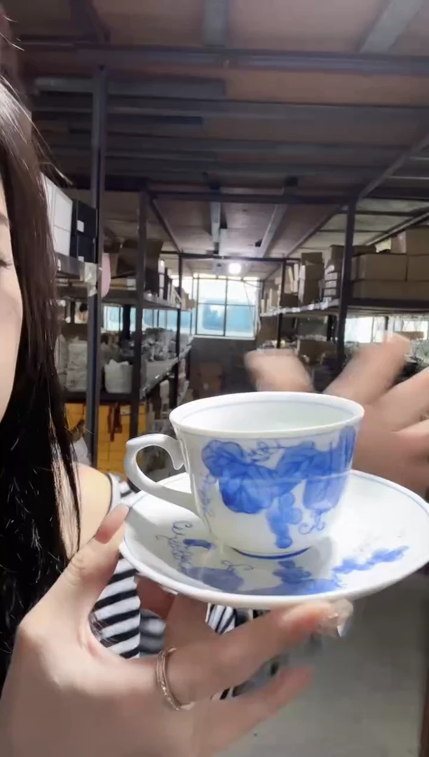 陶瓷有田烧一杯一碟
