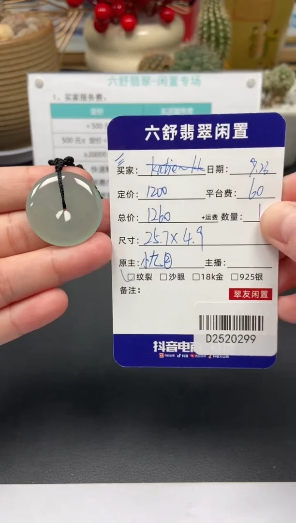 颈饰未镶嵌翡翠?**。D2520299