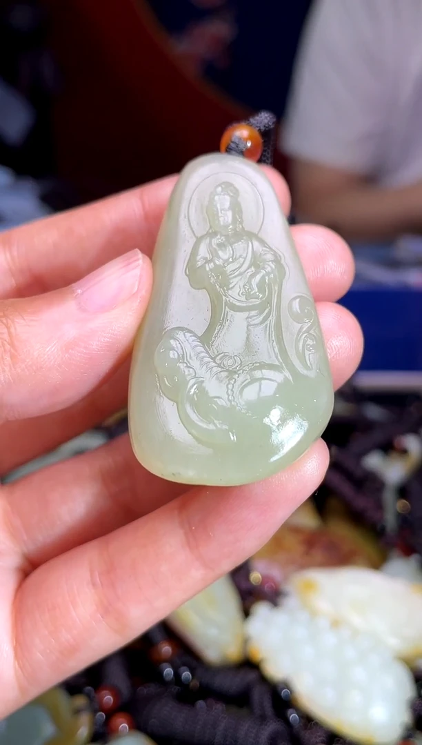 和田玉未镶嵌挂件1