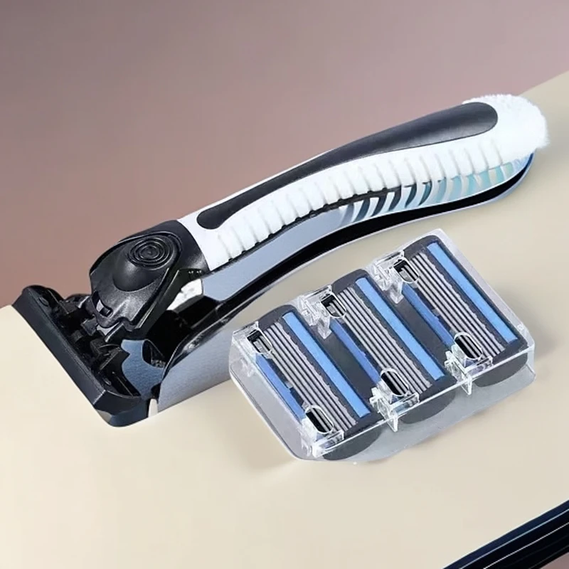 【新店开业】新款进口6层刀片剃须刀手动剃须刀6层刀老式男士胡子刀