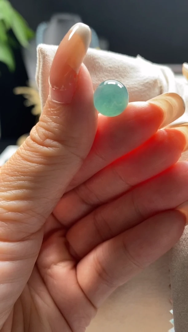 未镶嵌手链翡翠散珠卡10MM圆珠