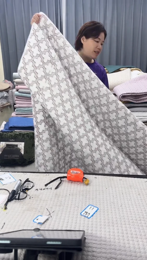 棉腰果花配对枕套一对