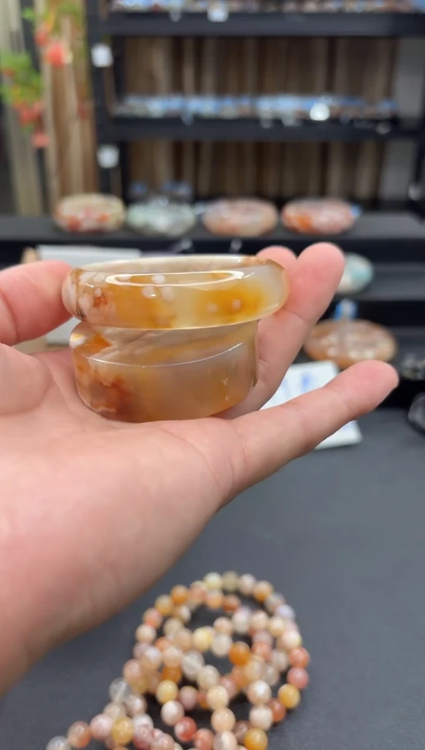 未镶嵌手镯石英质玉165(56圈赠送镯心)