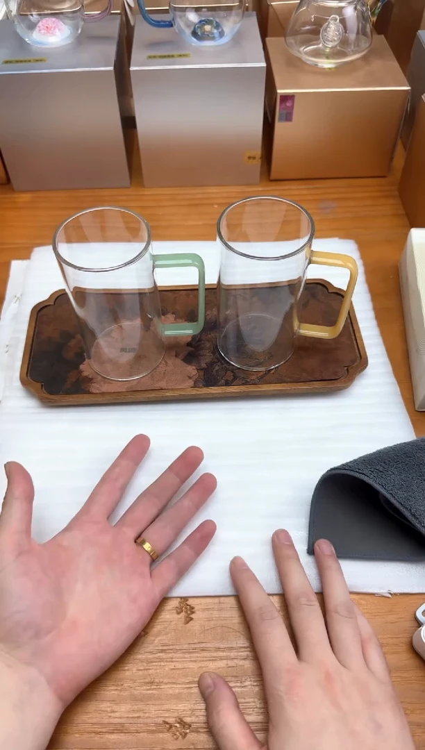 风谜金标绿茶杯浅玉+风谜绿茶杯金玉