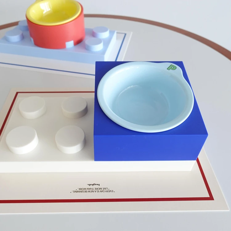 （达人）PPKP宠物积木碗陶瓷碗