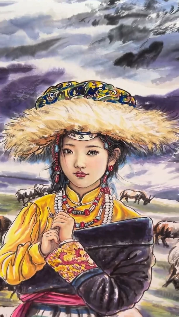 【闪购商品】国画道一老师亲笔绘画作品B45