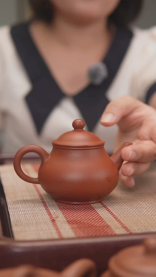 茶壶紫砂巴乐水平生砂朱泥130cc