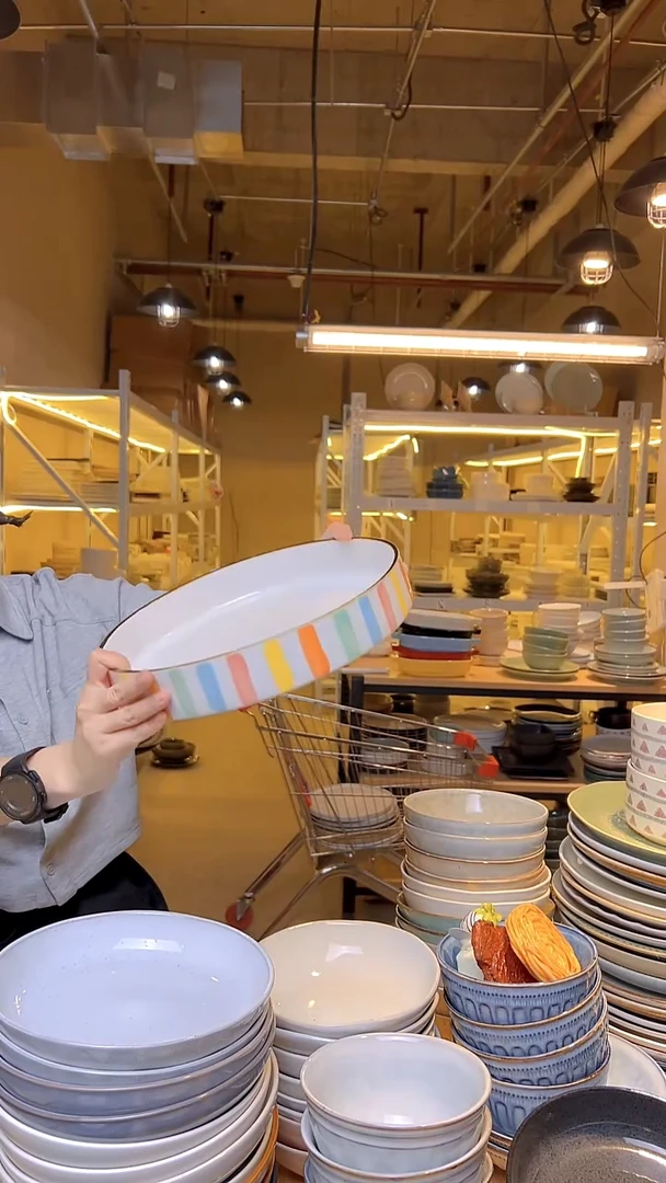 瓷138外贸尾货窑变釉下彩默认微瑕