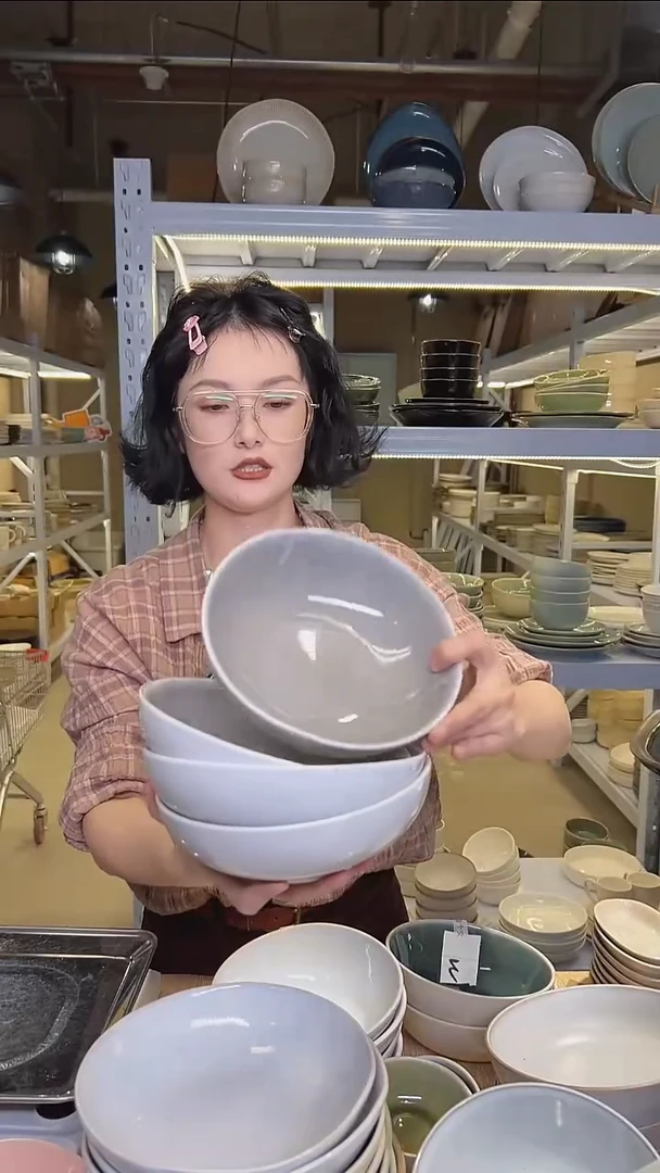 瓷228外贸尾货高温釉下彩陶瓷餐具默认微瑕