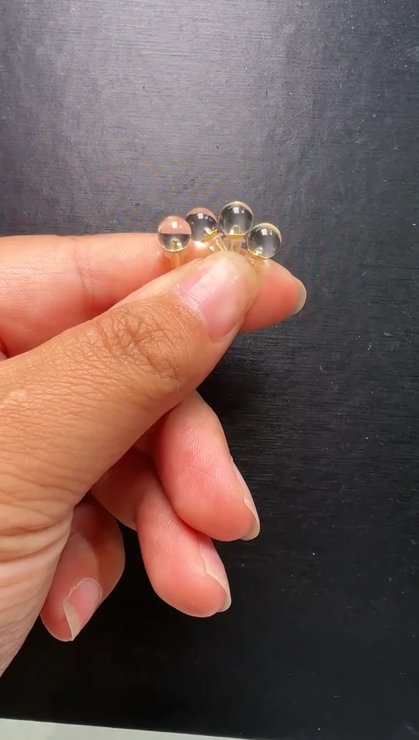 水晶耳饰未镶嵌白水晶耳钉多样性发一 Z20428