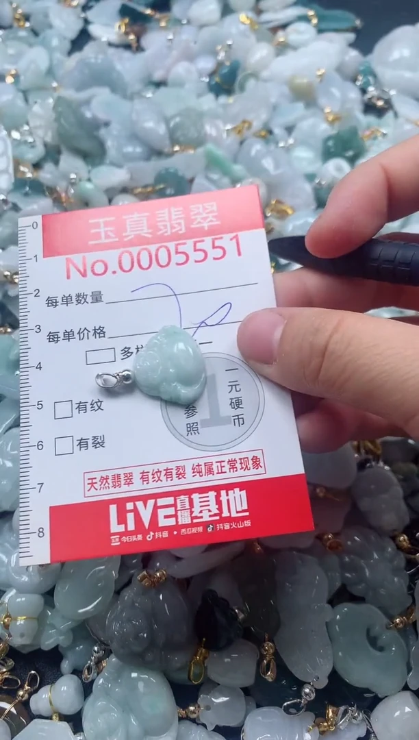 吊坠(不含链)未镶嵌翡翠5551