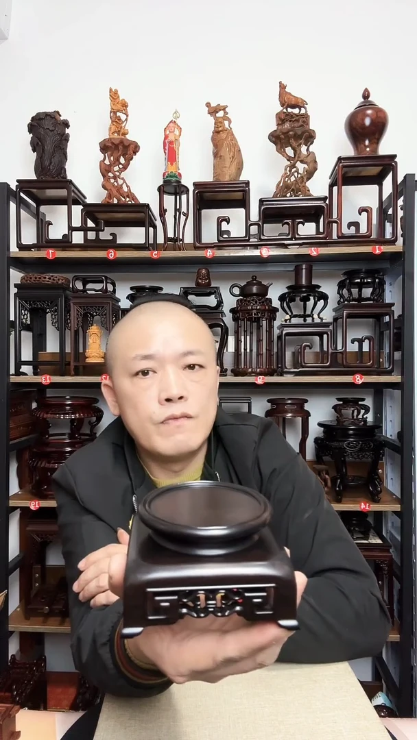 紫砂底座木内径7外径8