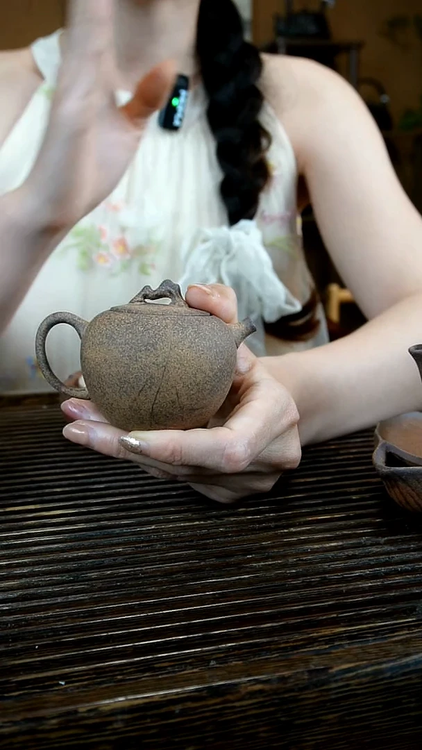 静悟斋老岩泥 黄泥段 苹果小圆满壶