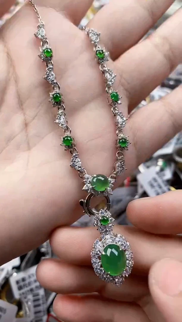 翡翠戒指银S925镶嵌100000   6