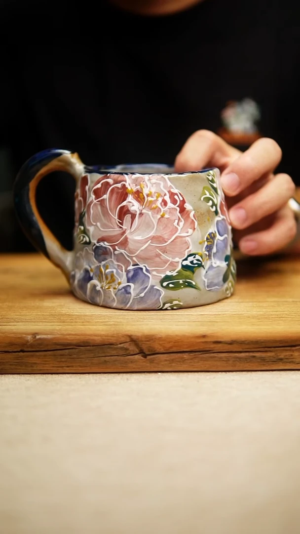 @@陶园瓷舍@@纯手工手绘@高温釉下彩