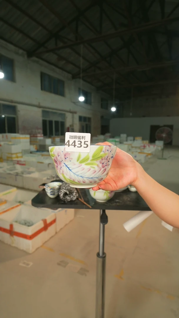 碗景德镇高温釉下手绘陶瓷