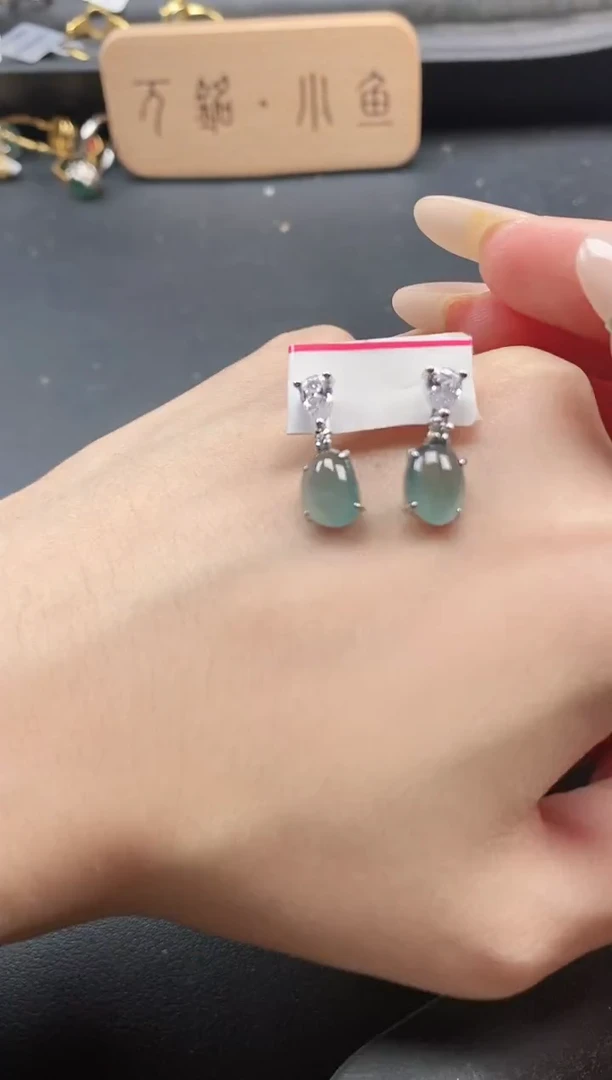 银S925镶嵌戒指翡翠4111