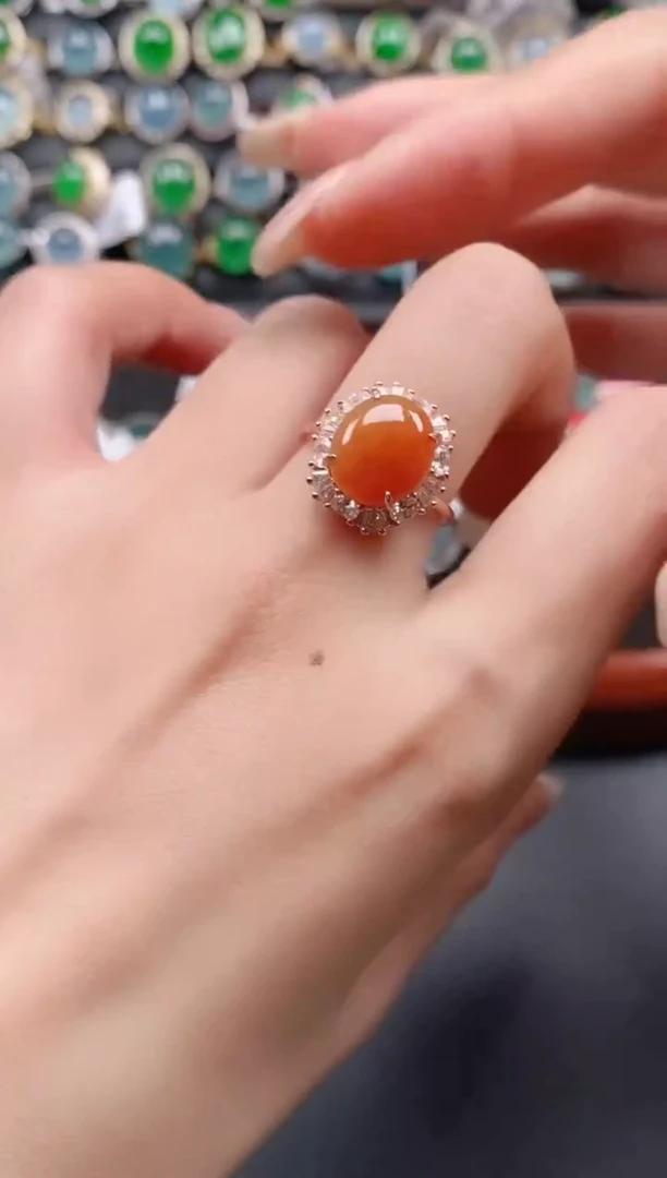 银S925镶嵌戒指翡翠11111