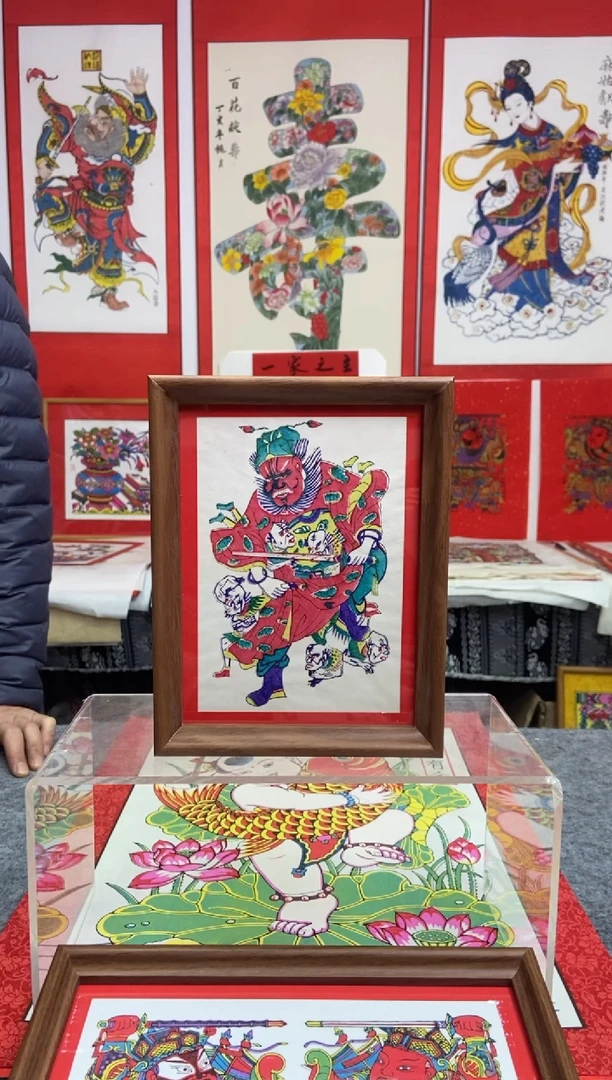 钟馗摆台老画手工制作精品
