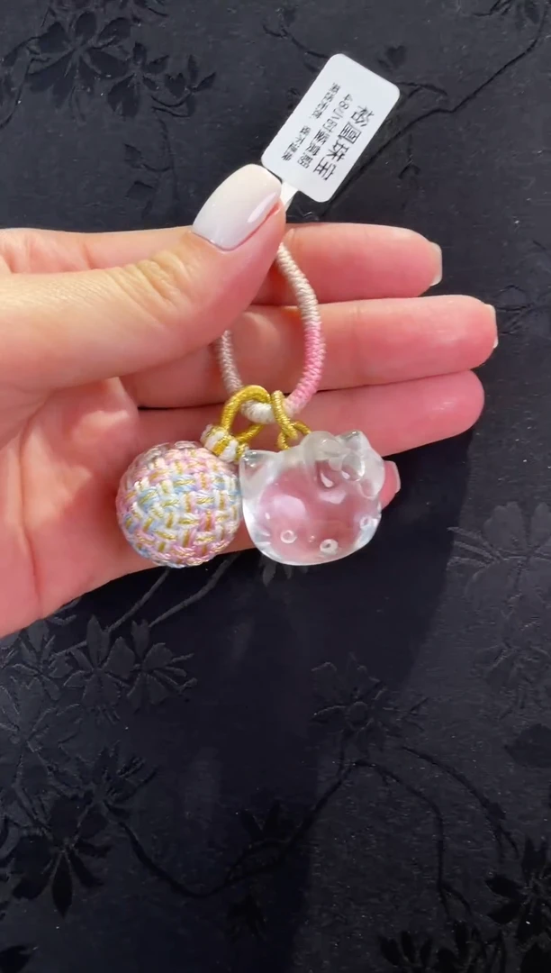 未镶嵌车挂水晶水晶kitty挂件