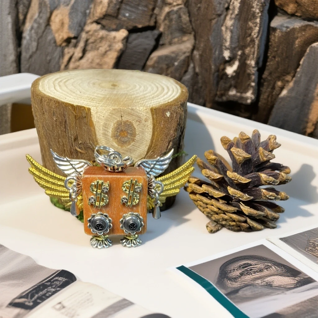 露啾蒸汽朋克风创意挂件钥匙扣车挂潮酷设计感手机链配件男女生