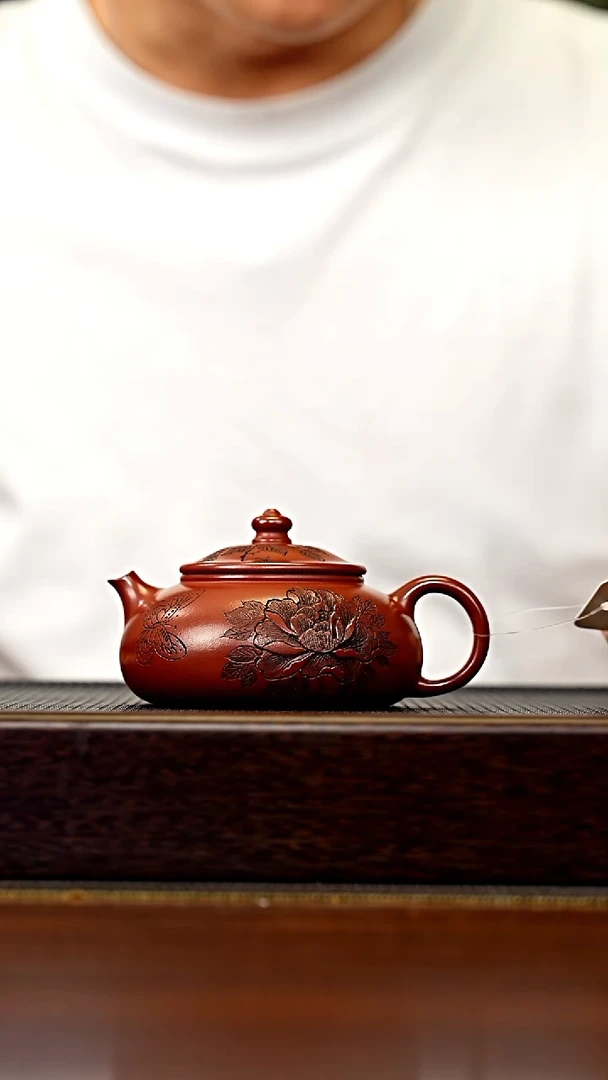 茶壶紫砂宜兴原矿 手工 紫砂壶容量190CC