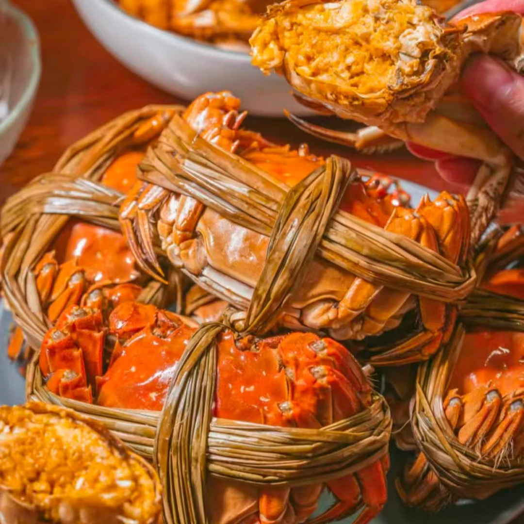 【活蟹】精选正宗江苏固城湖大闸蟹母蟹2.4-2.7两起不带绳8只装冷链