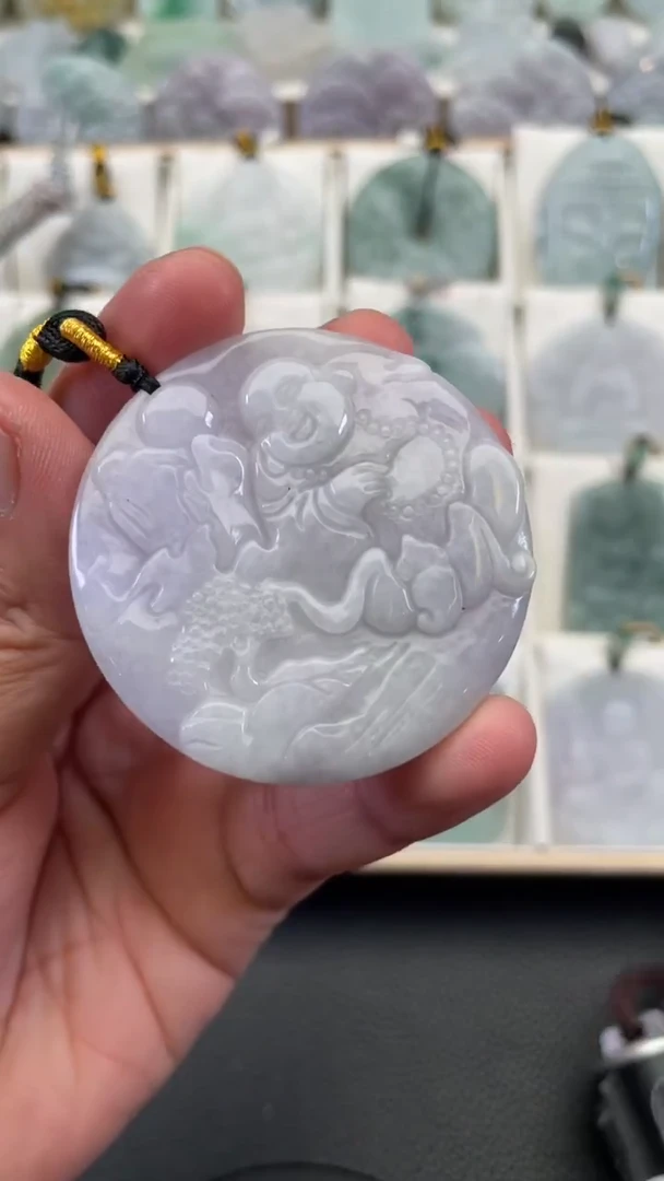 颈饰未镶嵌翡翠天然缅甸翡翠A货257