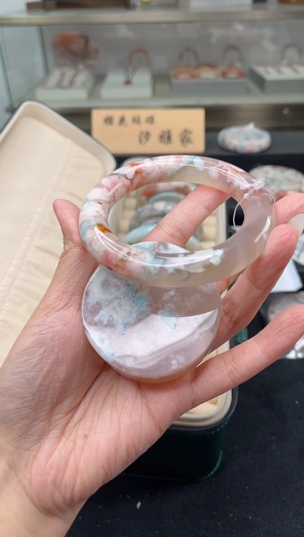 未镶嵌手镯石英质玉59圈口（赠品镯心）3S9658