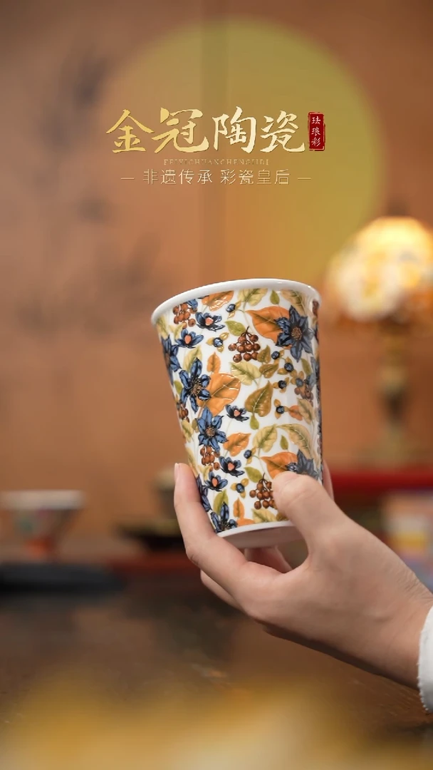 陶瓷月光白羽 ·【可乐杯】